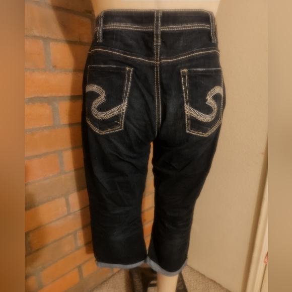 Silver Jean Co crop jeans size 24 - Picture 4 of 8